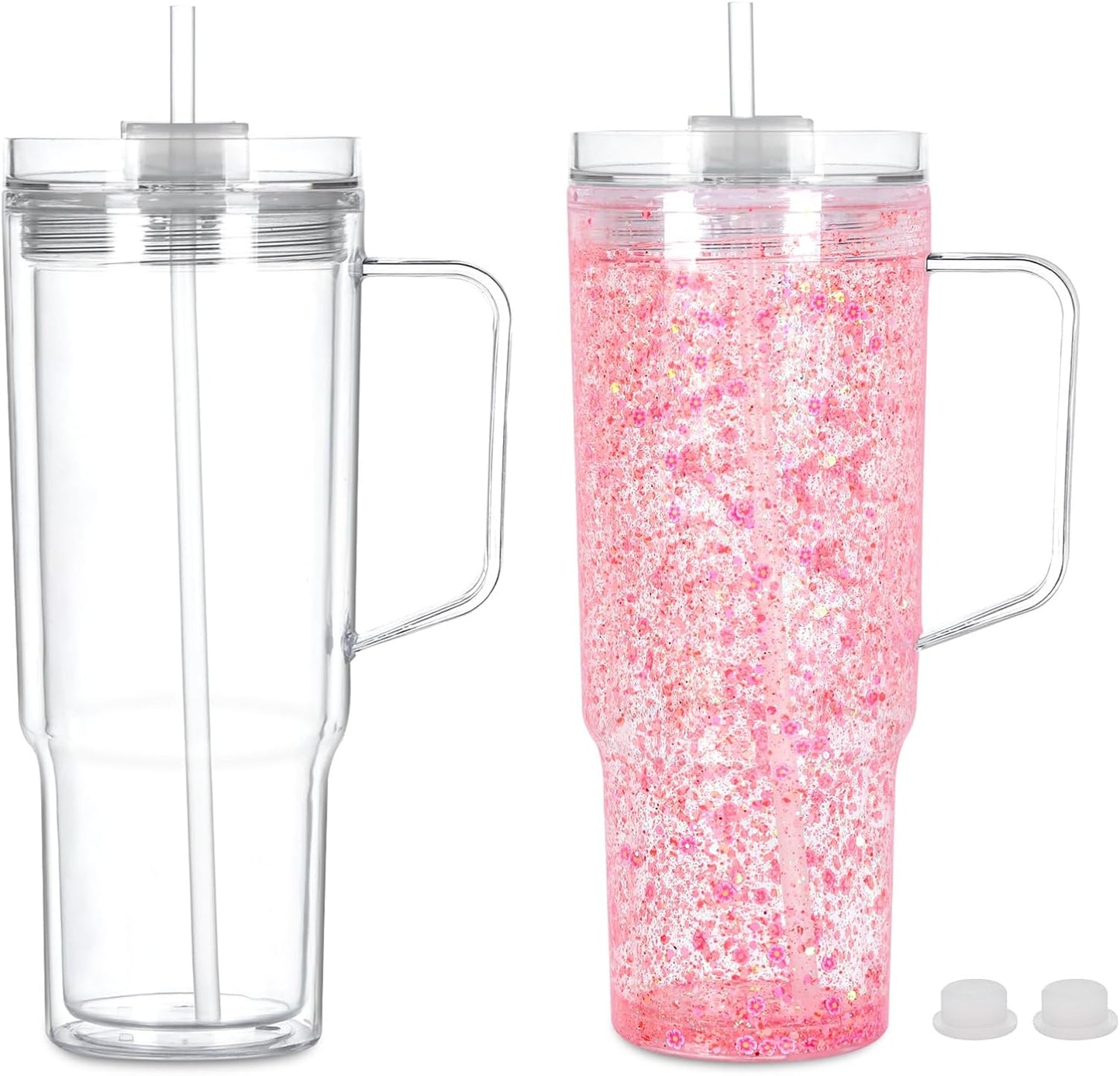 40oz Acrylic Snow Globe Tumbler