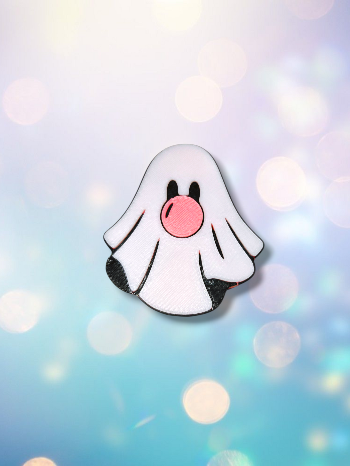 3D Bubble Gum Ghost Straw Topper
