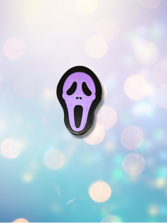 3D Ghost Face Straw Topper