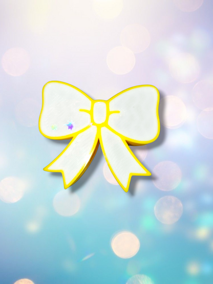 3D Holographic Bows Straw Topper