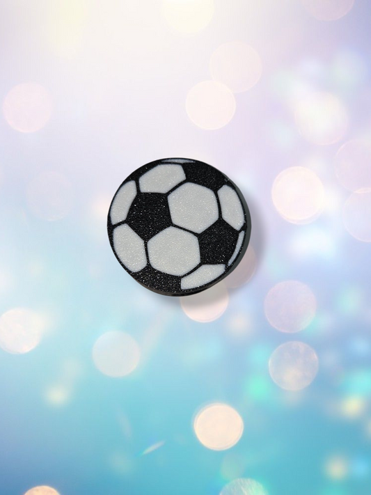 3D Soccer Ball Straw Topper
