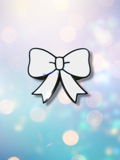 3D Holographic Bows Straw Topper