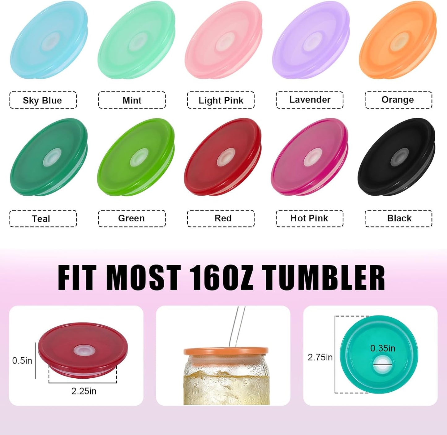 Color Lids 16/20oz Compatible