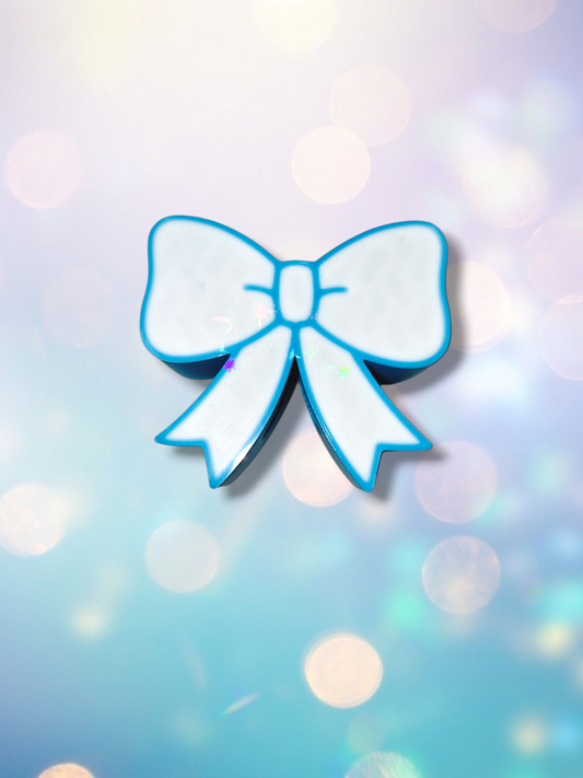 3D Holographic Bows Straw Topper