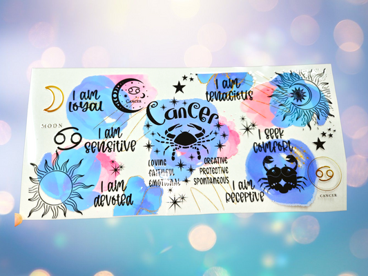 Blue/Pink Cancer Zodiac